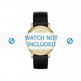 Watch strap Marc by Marc Jacobs MBM1399 Leather Black 18mm