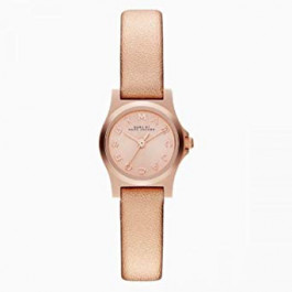 Watch strap Marc by Marc Jacobs MBM1298 Leather Rosé 10mm
