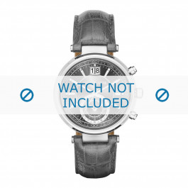 Watch strap Michael Kors MK2432 Leather Grey 12mm