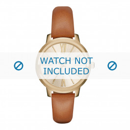Michael Kors watch strap MK2521 Leather Cognac 16mm