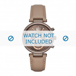 Watch strap Michael Kors MK2629 Leather Taupe 12mm