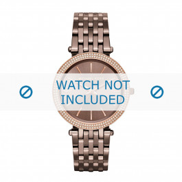 Watch strap Michael Kors MK3416 Steel Brown 20mm
