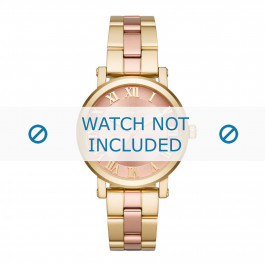 Michael Kors watch strap MK3586 Metal Gold 18mm