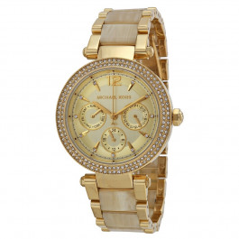 Watch strap Michael Kors MK5956 Steel Gold Toned 12mm