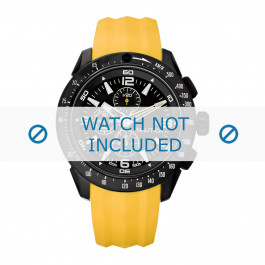 Watch strap Nautica A18599G Rubber Yellow 24mm