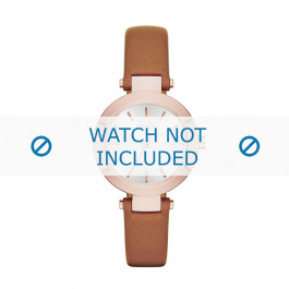 Watch strap DKNY NY2415 Leather Brown 12mm