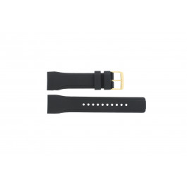 Watch strap Pulsar W861-X006 / PQ2048X1 / PP256X Rubber Black 24mm
