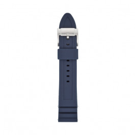 Watch strap Fossil S221302 Silicone Blue 22mm