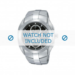 Watch strap Seiko 7T62-0JA0 01B / SNAC15P1 Steel 20mm