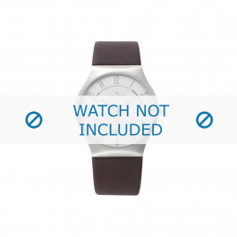 Watch strap Skagen 233XXLSL / 233XXXLSL / 233XXLSCD / 233XXLSLD Leather Brown 20mm