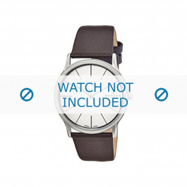 Watch strap Skagen 858XLSLD Leather Brown 22mm