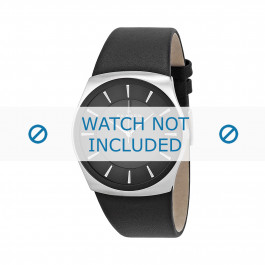 Watch strap Skagen SKW6017 Leather Black 30mm