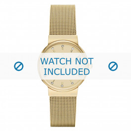 Watch strap Skagen SKW2196 Milanese Gold Toned 13mm