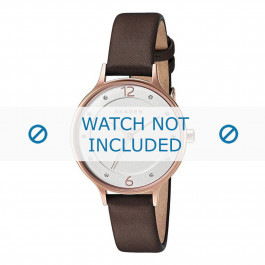 Watch strap Skagen SKW2472 Smooth leather Brown 12mm