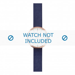 Watch strap Skagen SKW2592 Leather Blue 12mm