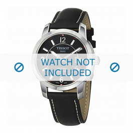 Watch strap Tissot T600025440 / T610025414 Leather Black 19mm
