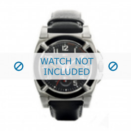 Tommy Hilfiger watch strap TH-50-1-14-0716 / TH679300955 Leather Black + black stitching