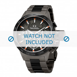 TW Steel watch strap TWB314 / TW314 Metal Anthracite grey 24mm