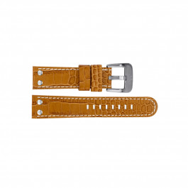 TW Steel watch strap TWB35 Leather Brown 22mm + white stitching