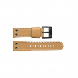 TW Steel watch strap TWB66 Leather Beige 24mm + white stitching