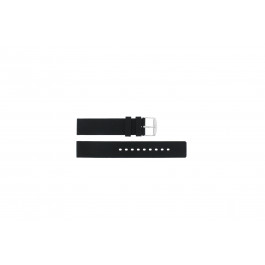 Watch strap Universal 21901.10.20 / 98925.01.20.C Silicone Black 20mm