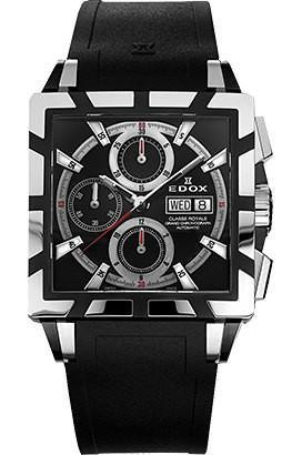 Watch strap Edox 348349 01105 222193 Rubber Black 27mm