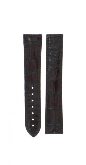 Watch strap Omega 13093412299001 / 032CUZ005733 Crocodile skin Bordeaux 20mm
