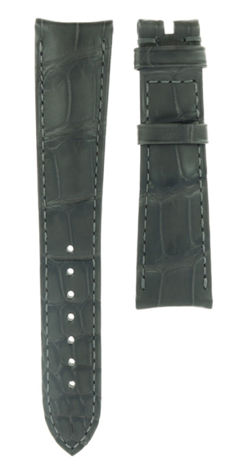 Watch strap Omega 43513402206001 / TRESOR Crocodile skin Grey 20mm