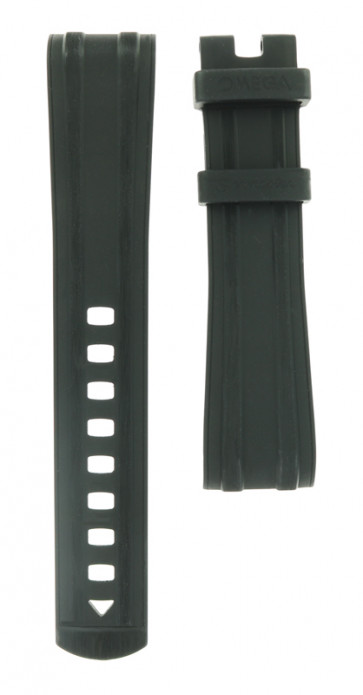 Watch strap Omega 21022445101001 Rubber Black 21mm
