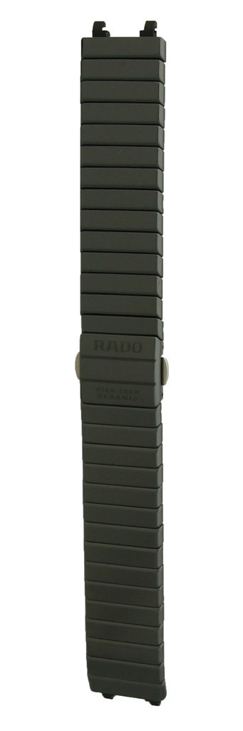 Watch strap Rado R070460110 / R21350152 / R21540102 Ceramics Black
