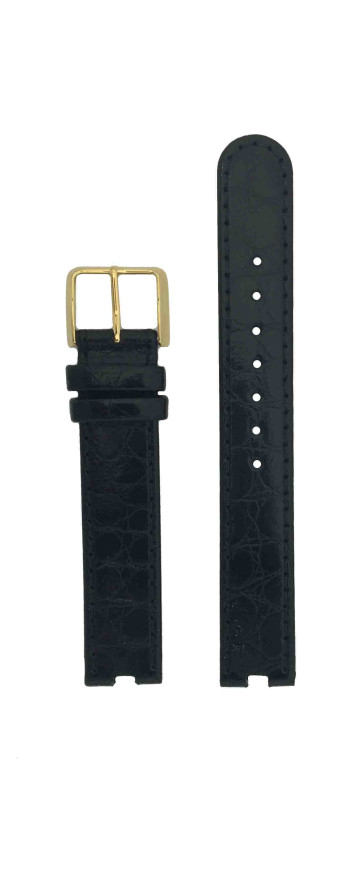 Watch strap Rado R50575915 / 129.3575.4 / 070852910 Leather Black 16mm