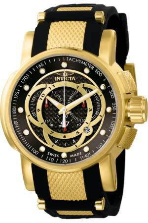 Invicta watch strap 0896.01 / 0895.01 Rubber Black