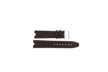 Watch strap Jacques Lemans 1-1213-BR Leather Brown 6mm