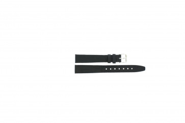 Watch strap Jacques Lemans 1-1536 Leather Black 15mm