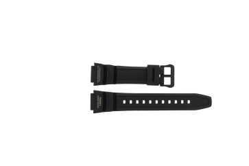 Casio watch strap 10379562 Rubber Black 18mm 