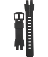 Casio watch strap 10443951 Plastic Black 16mm 