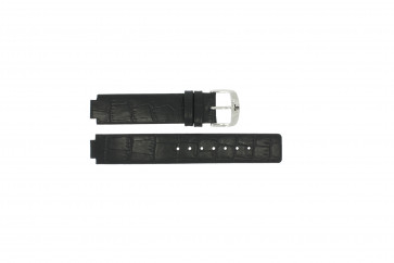 Watch strap Jacques Lemans 1318-3 Leather Black 11mm
