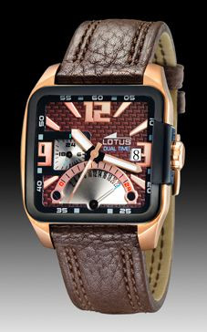 Watch strap Lotus 15531-2 Leather Brown 24mm