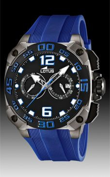 Watch strap Lotus 15791.5 Rubber Blue