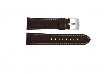 Festina watch strap F16486/3 Leather Light brown 23mm + white stitching