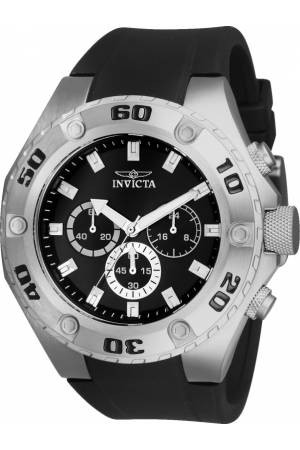 Watch strap Invicta 21563 Rubber Black 18mm