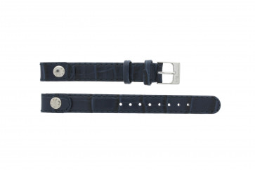Lacoste watch strap 2000313 / LC-05-3-14-0009 / Bl Leather Blue 12mm + blue stitching