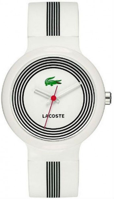Lacoste watch strap 2010570 / LC-46-1-29-2224 Rubber White 14mm