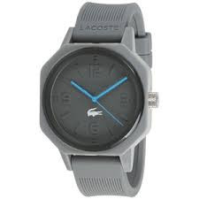 Lacoste watch strap 2010692 / LC-70-1-47-2430 Silicone Grey 20mm