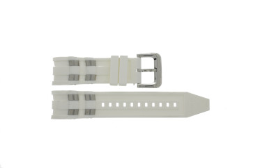 Invicta watch strap 20290 Rubber / plastic White
