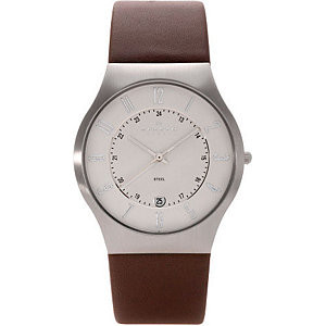 Watch band Skagen 233XXLSLCD Leather 22mm