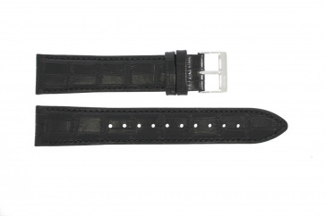 Watch strap Hugo Boss HB-286-1-14-2893 / HB1513369 Croco leather Dark brown 20mm