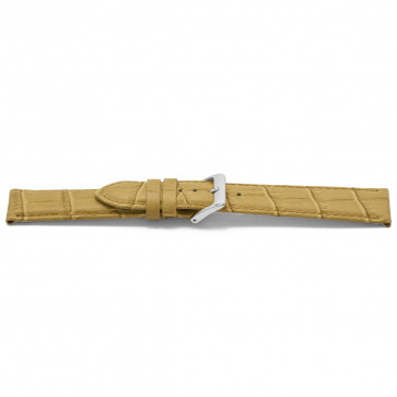 Watch band leather beige gold 14mm EX-D339