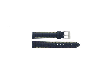 Watch strap Universal D378.05 Leather Blue 22mm
