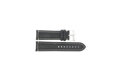 Watch strap Universal 394.01.22 Leather Black 22mm